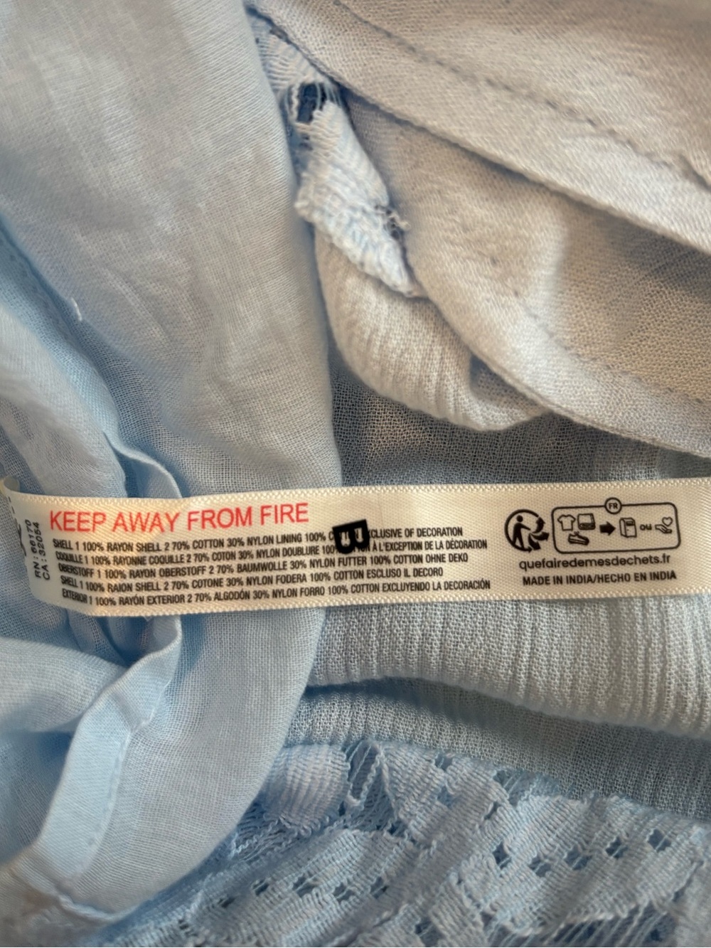 Free People Swept Away Maxi Skirt in Ice Water Size M. NWT - Picture 11 of 11